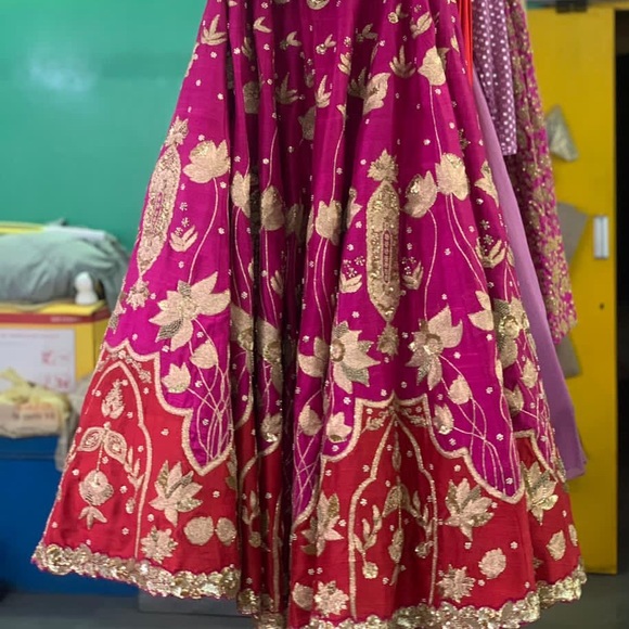 Ombre Bridal Lehenga - Picture 4 of 5